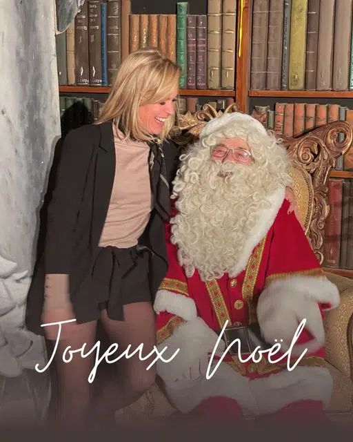 Pauline Volle avec le père Noël